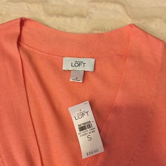 Loft Knot Neck Lightweight Sweater Sz S - Picture 5 of 7